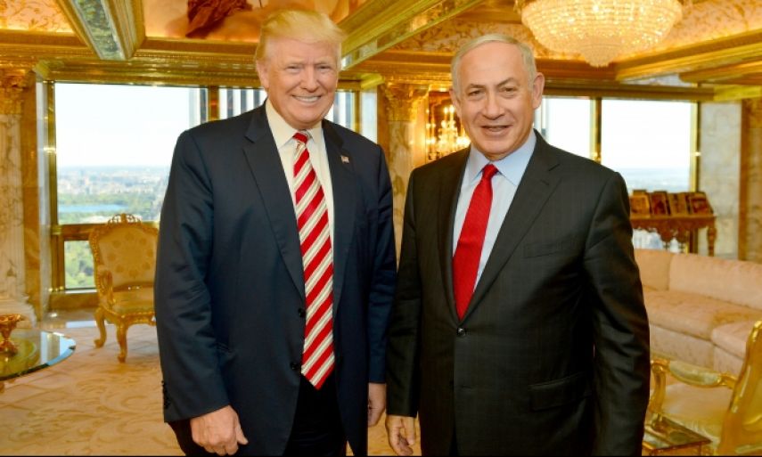Trump and the Palestinian State - Prime Minister Benjamin Netanyahu and President-elect Donald Trump meeting at Trump Tower in New York, September 25, 2016 - © Photo: Kobi Gideon/GPO