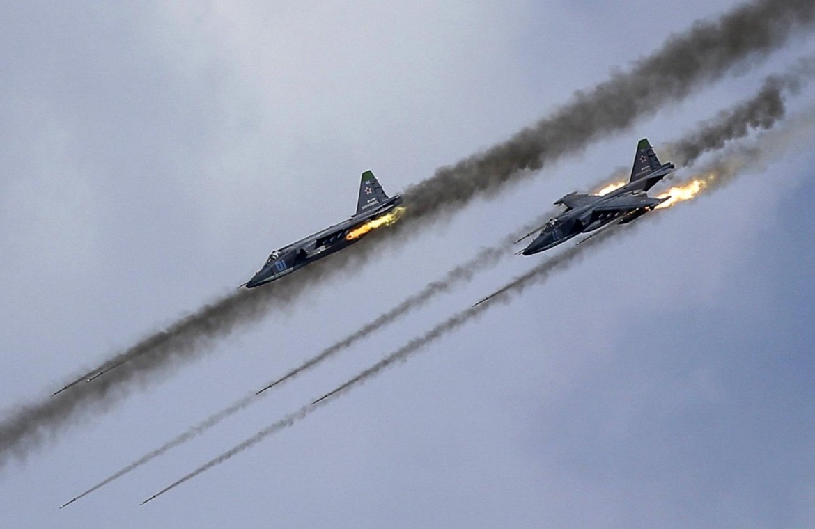 Russian Air Force Sukhoi SU-25 attack aircraft