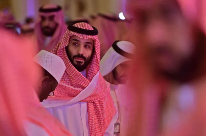 Saudi Crown Prince Mohammed bin Salman arrives at the Future Investment Initiative FII conference in Riyadh on Oct. 24, 2018. (Giuseppe Cacace/AFP/Getty Images)
