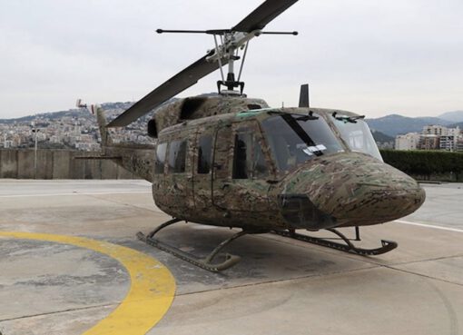 الجيش اللبناني يعيد تأهيل طوافة عسكرية للخدمة