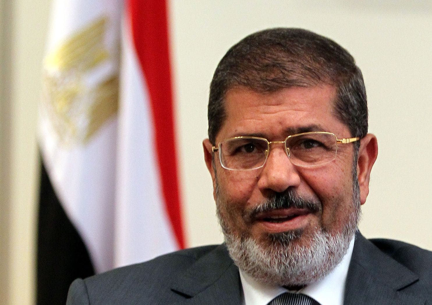 Former Egyptian president Mohamed Morsi, shown in 2012, died Monday during a trial session in an espionage case in Cairo. (Khaled Elfiqi/EPA-EFE/Shutterstock)