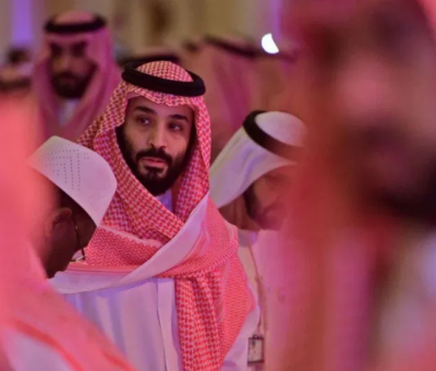 Saudi Crown Prince Mohammed bin Salman arrives at the Future Investment Initiative FII conference in Riyadh on Oct. 24, 2018. (Giuseppe Cacace/AFP/Getty Images)